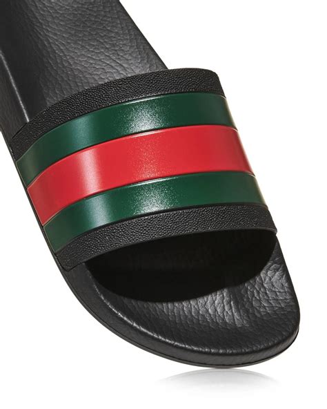 gucci pursuit 72 rubber slide sandal|Gucci slide sandals.